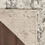 nourison quarry qua01 ivory blue grey rug