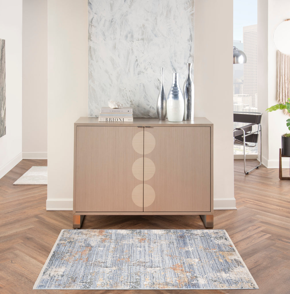 nourison abstract hues abh01 grey blue rug