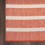 nourison positano pos03 terracotta ivory rug