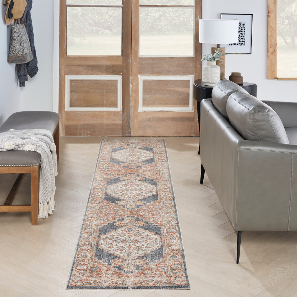 nourison astra machine washable asw11 denim multicolor rug