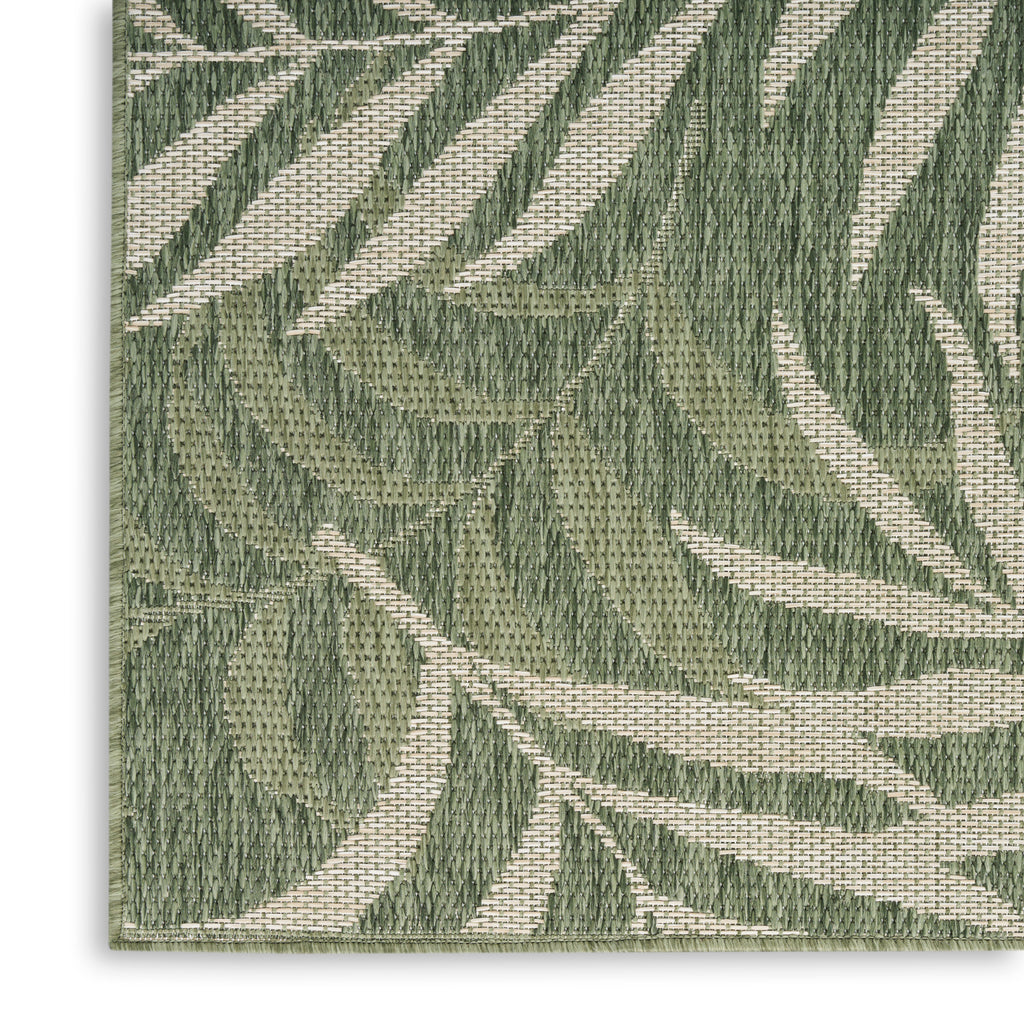 nourison garden oasis goa01 green ivory rug