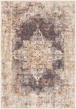 Hauteloom Puloypuloy PULOY Dark Purple Machine Made Polyester Rug