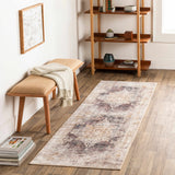 Hauteloom Puloypuloy PULOY Dark Purple Machine Made Polyester Rug
