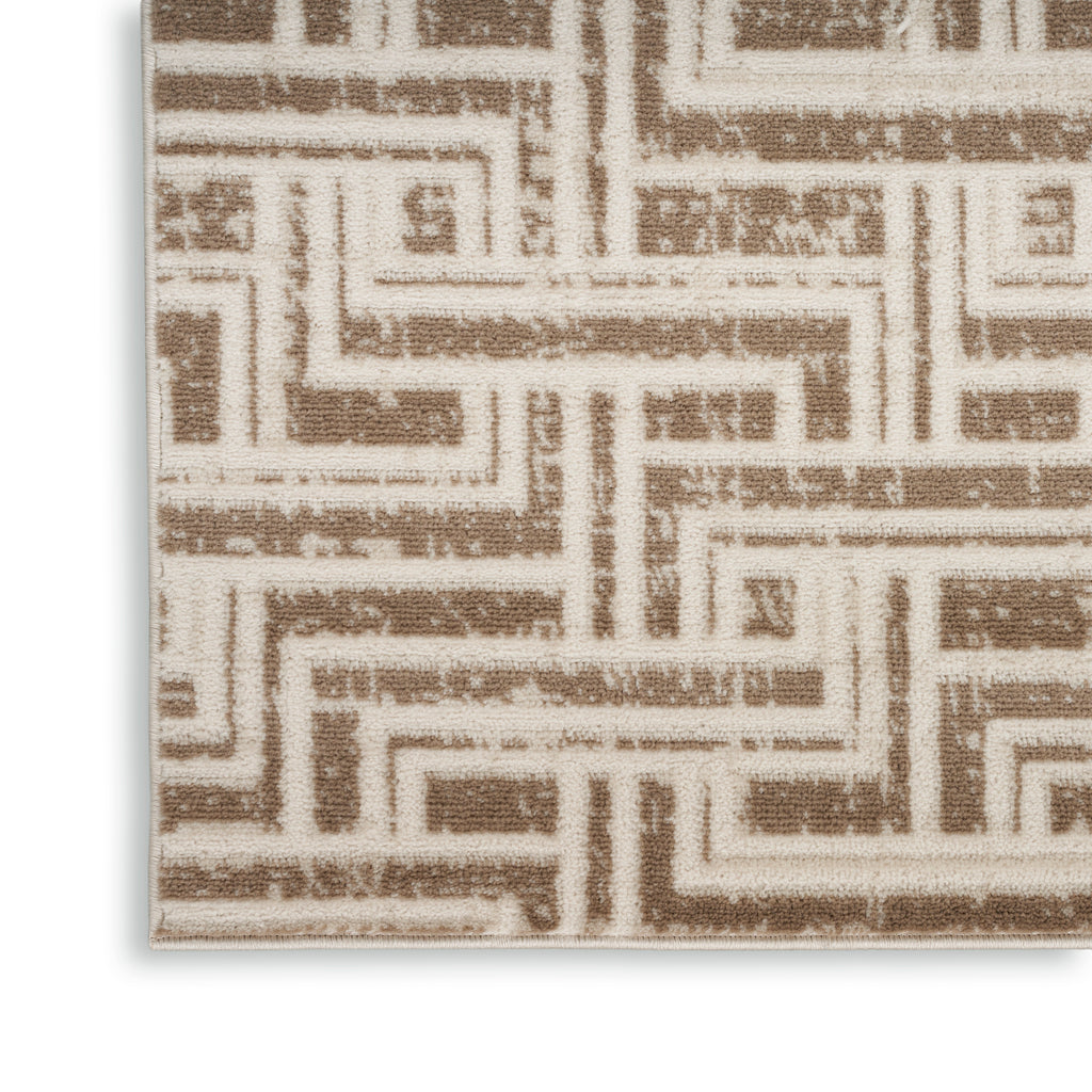 nourison serenity home srh04 mocha ivory rug