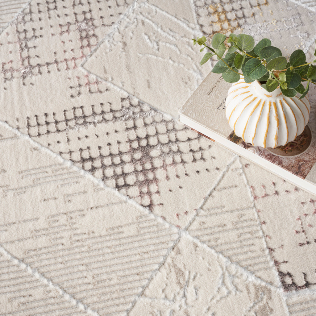 nourison glitz glz04 ivory multi rug