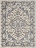 nourison quarry qua05 ivory blue rug