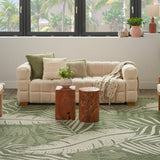 nourison garden oasis goa02 green ivory rug