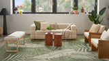 nourison garden oasis goa02 green ivory rug