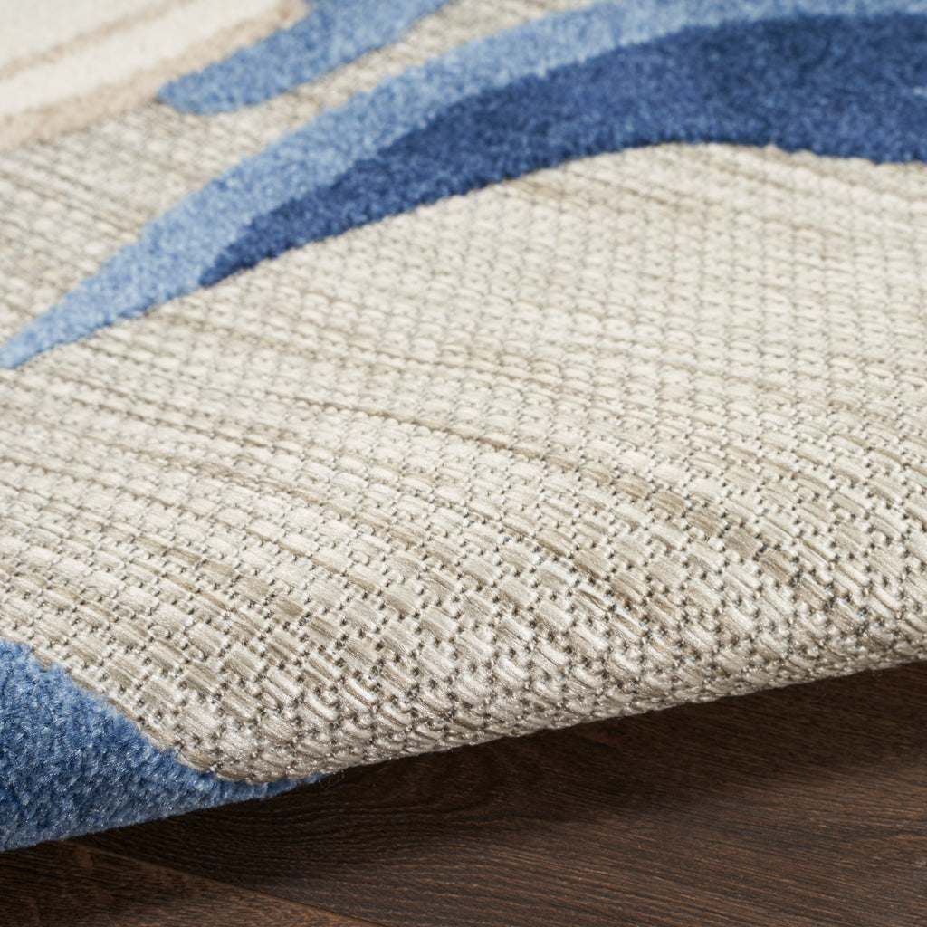 nourison aloha alh33 blue grey rug