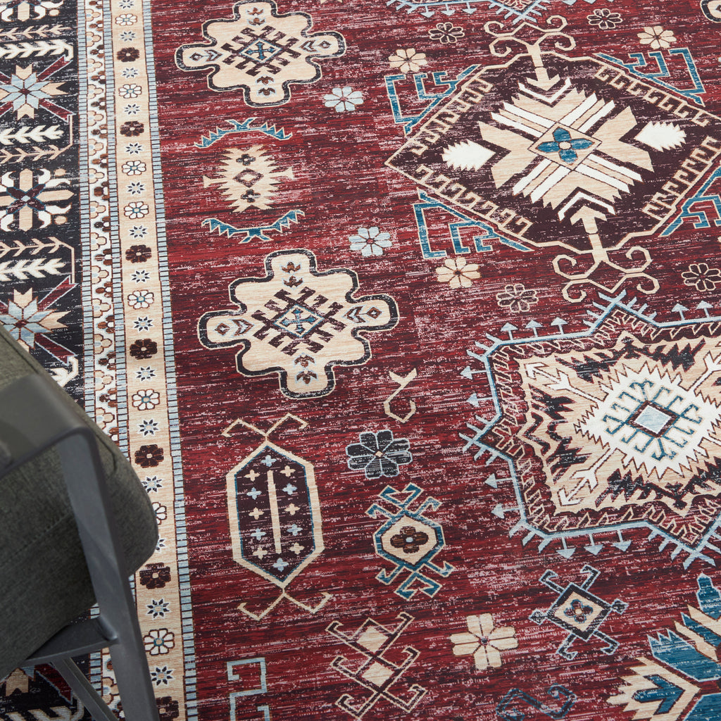 nourison fulton ful03 red rug
