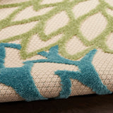 nourison aloha alh05 green multicolor rug