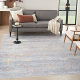 nourison elegant heirlooms elh02 blue ivory rug