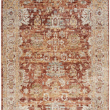 nourison sahar shr02 rust rug