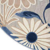 nourison aloha alh33 blue grey rug