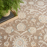 nourison isla isl01 mocha rug