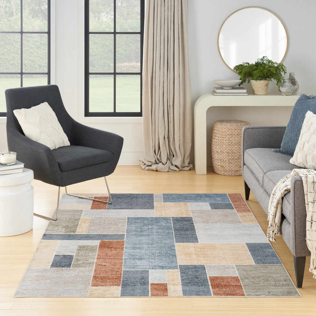nourison astra machine washable asw09 multicolor rug