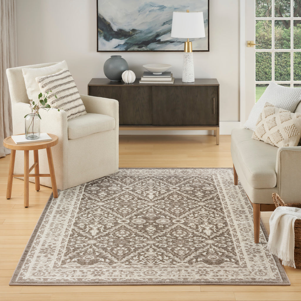 nourison eco cycle ecy04 ivory mocha rug