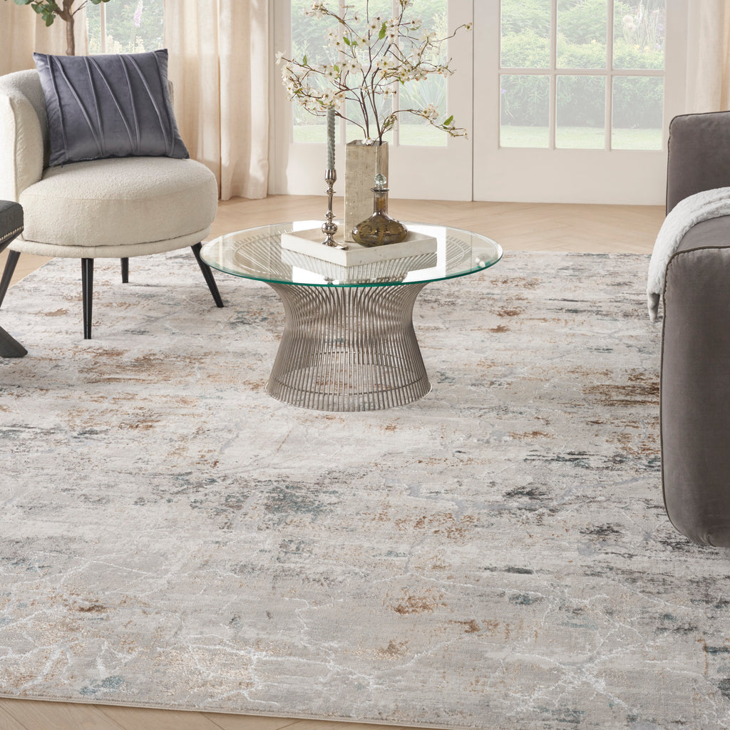 nourison glitz glz23 grey multicolor rug