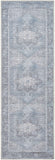 Hauteloom Pays PYS Sky Blue Machine Made Cotton Rug