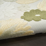 nourison aloha alh42 ivory green rug