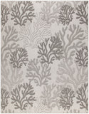 nourison garden oasis goa05 grey rug
