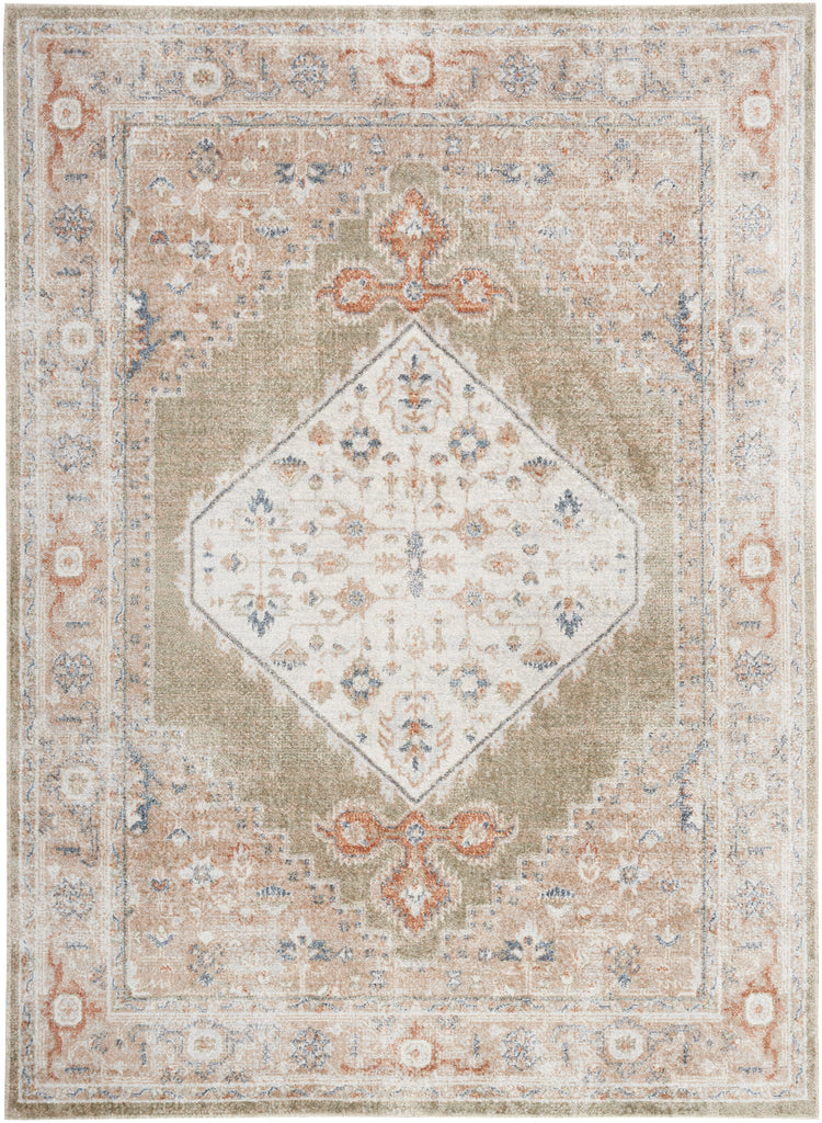 nourison astra machine washable asw11 sage multicolor rug