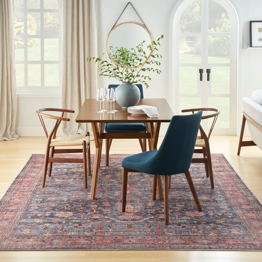 nourison grand washables grw02 navy brick rug