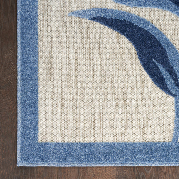 nourison aloha alh33 blue grey rug
