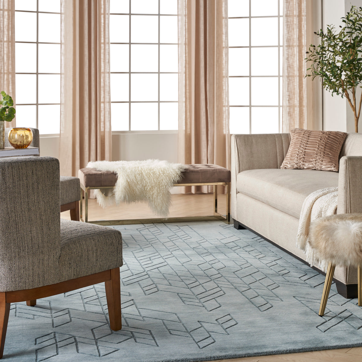 nourison alessia ale01 blue rug