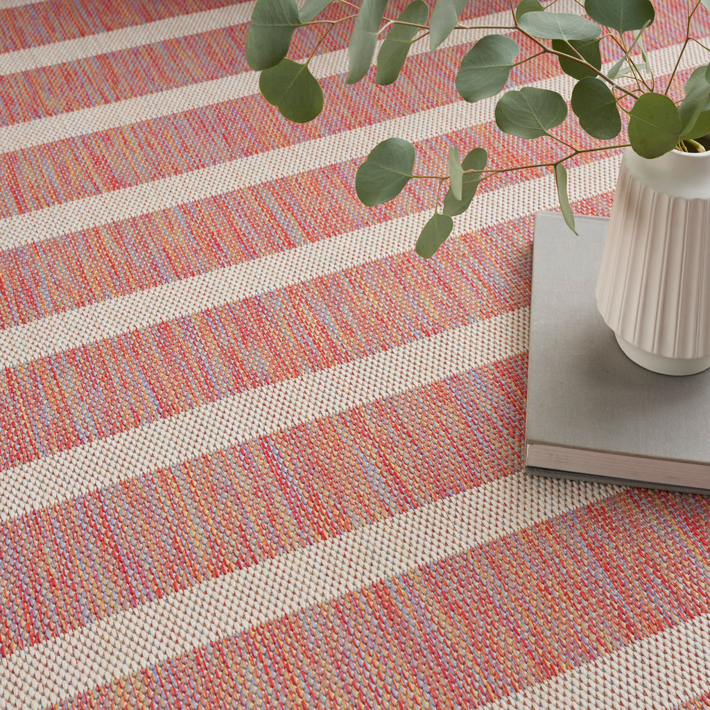 nourison positano pos03 rainbow ivory rug