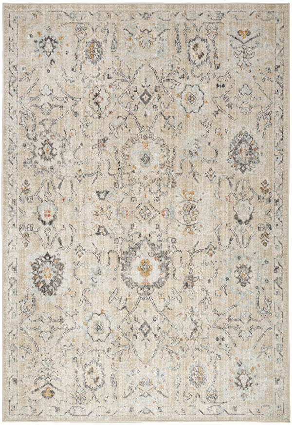 nourison oushak home ous01 cream rug
