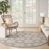 nourison aloha alh34 ivory grey rug