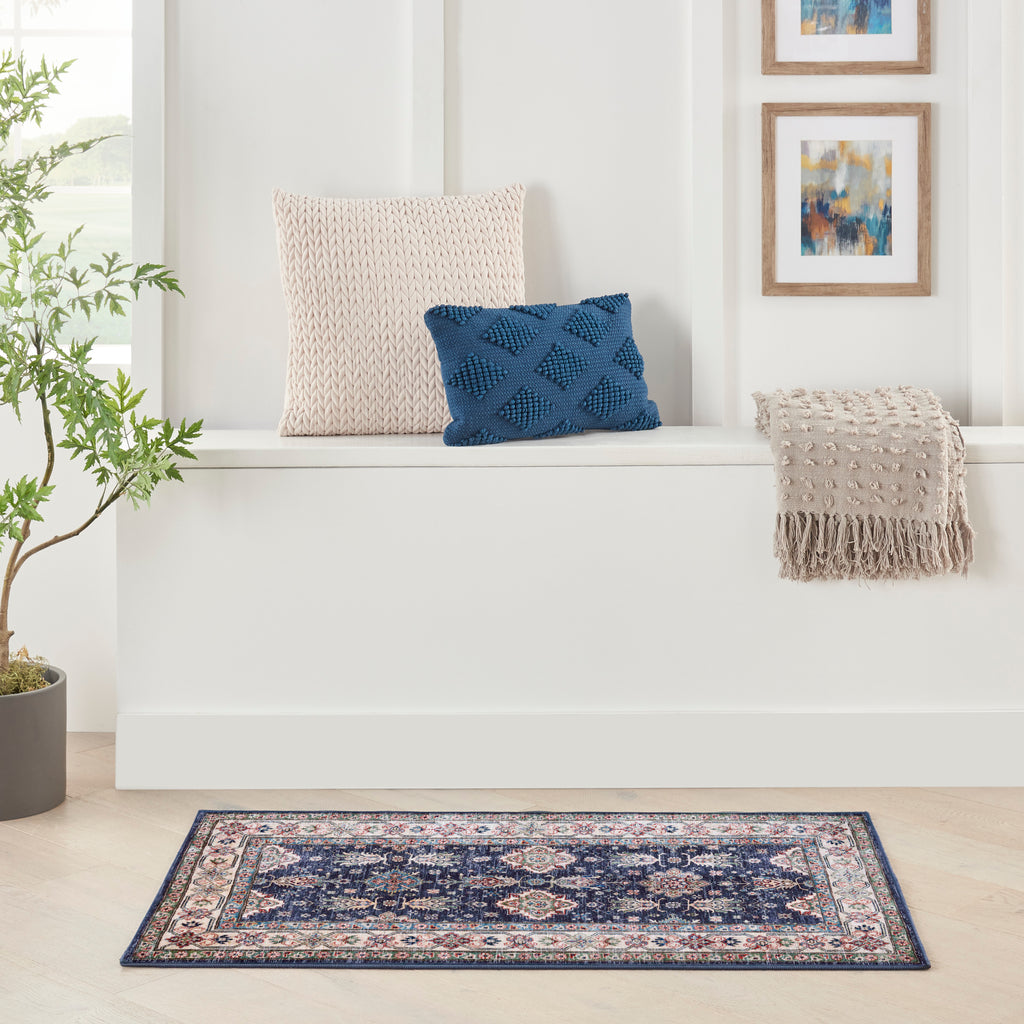 nourison fulton ful01 navy rug
