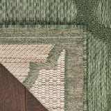 nourison easy care nes01 green rug