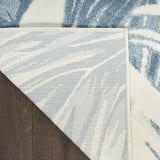 nourison aloha alh43 ivory blue rug