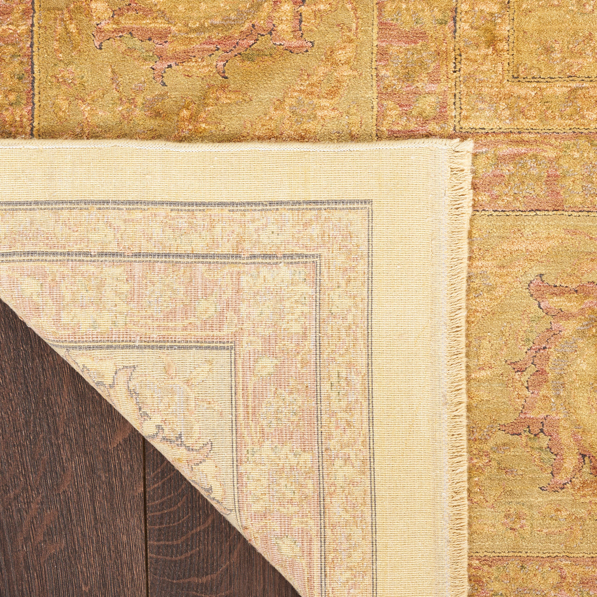 nourison luxurious lrs02 gold rug