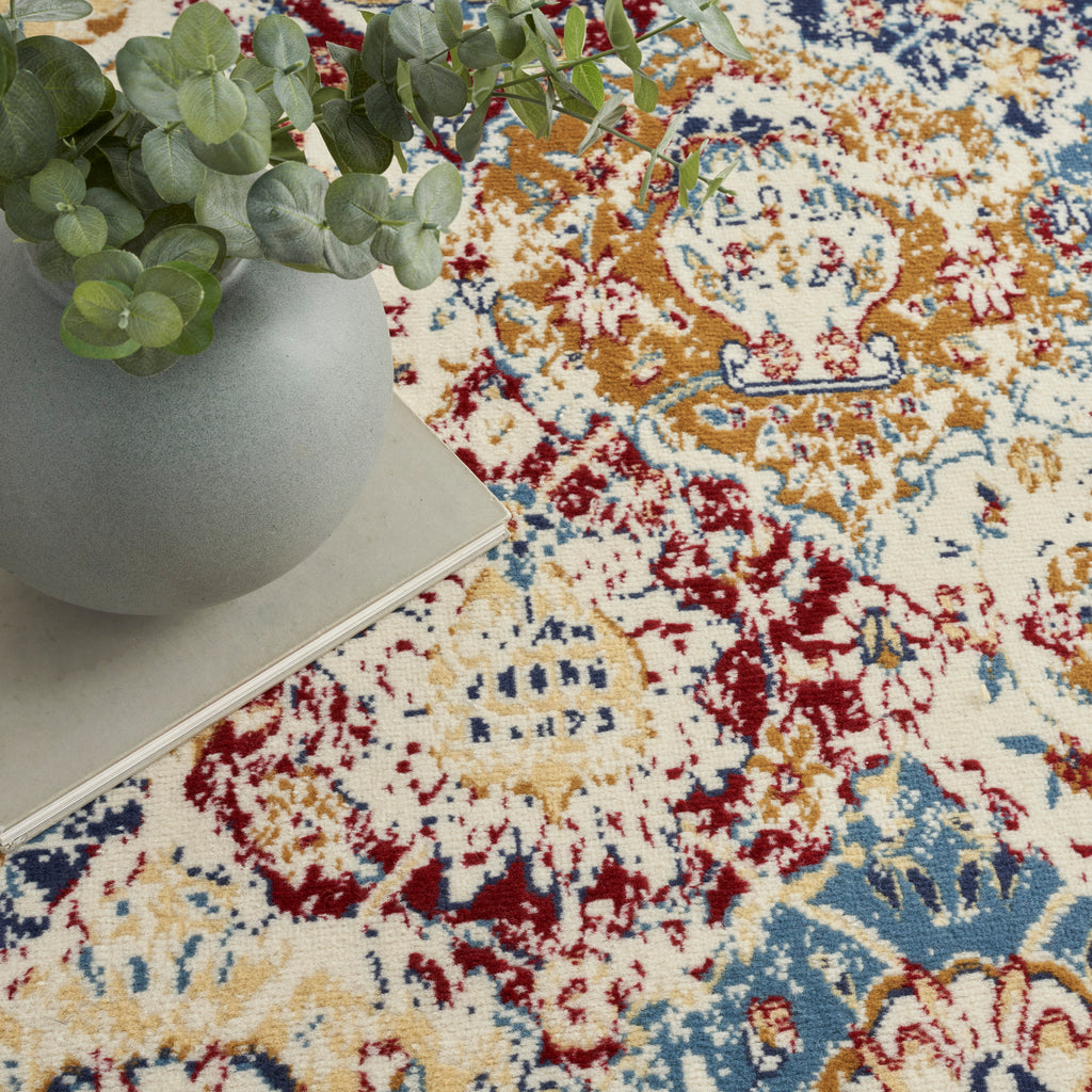 nourison grafix grf31 blue multicolor rug