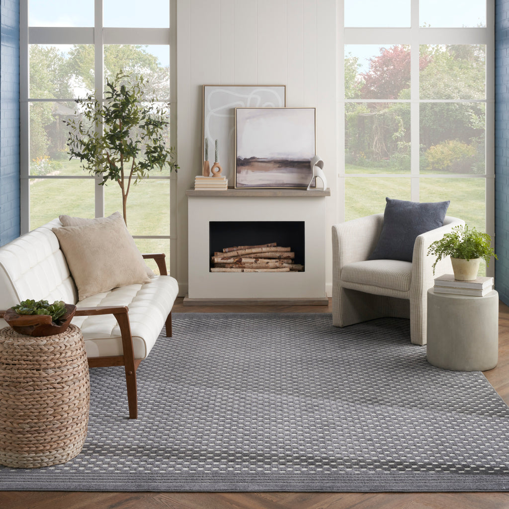 nourison care free caf02 grey rug