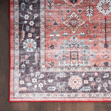 nourison fulton ful12 brick rug