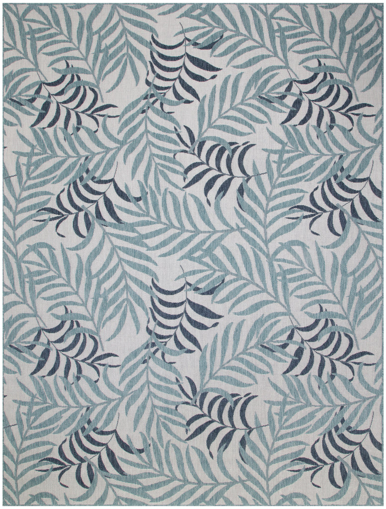 nourison garden oasis goa01 blue rug