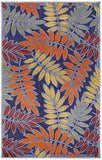 nourison aloha alh18 navy multicolor rug