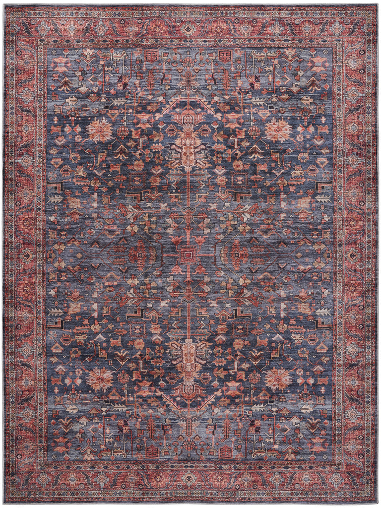 nourison grand washables grw02 navy brick rug
