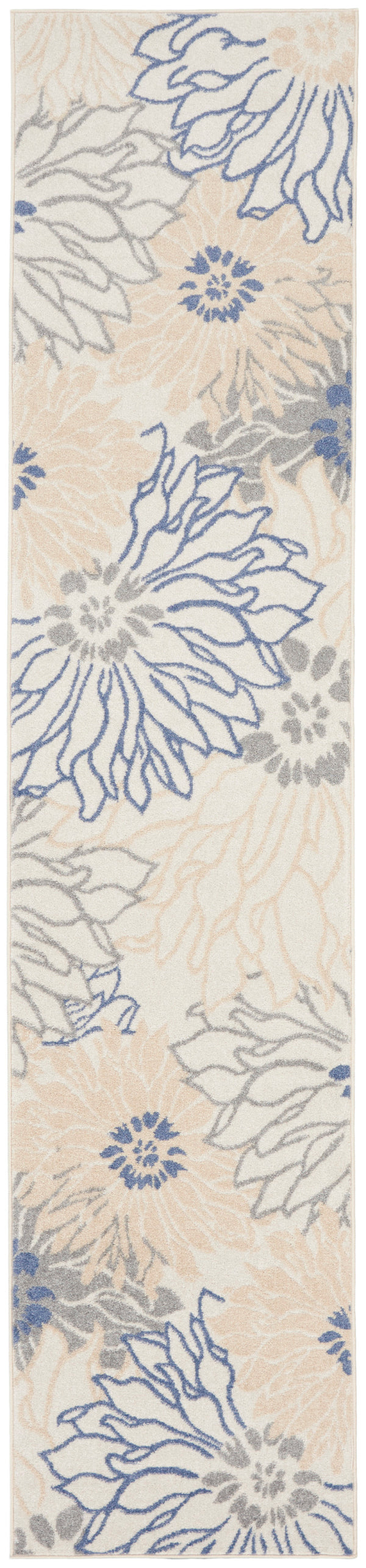 nourison passion psn17 ivory grey blue rug