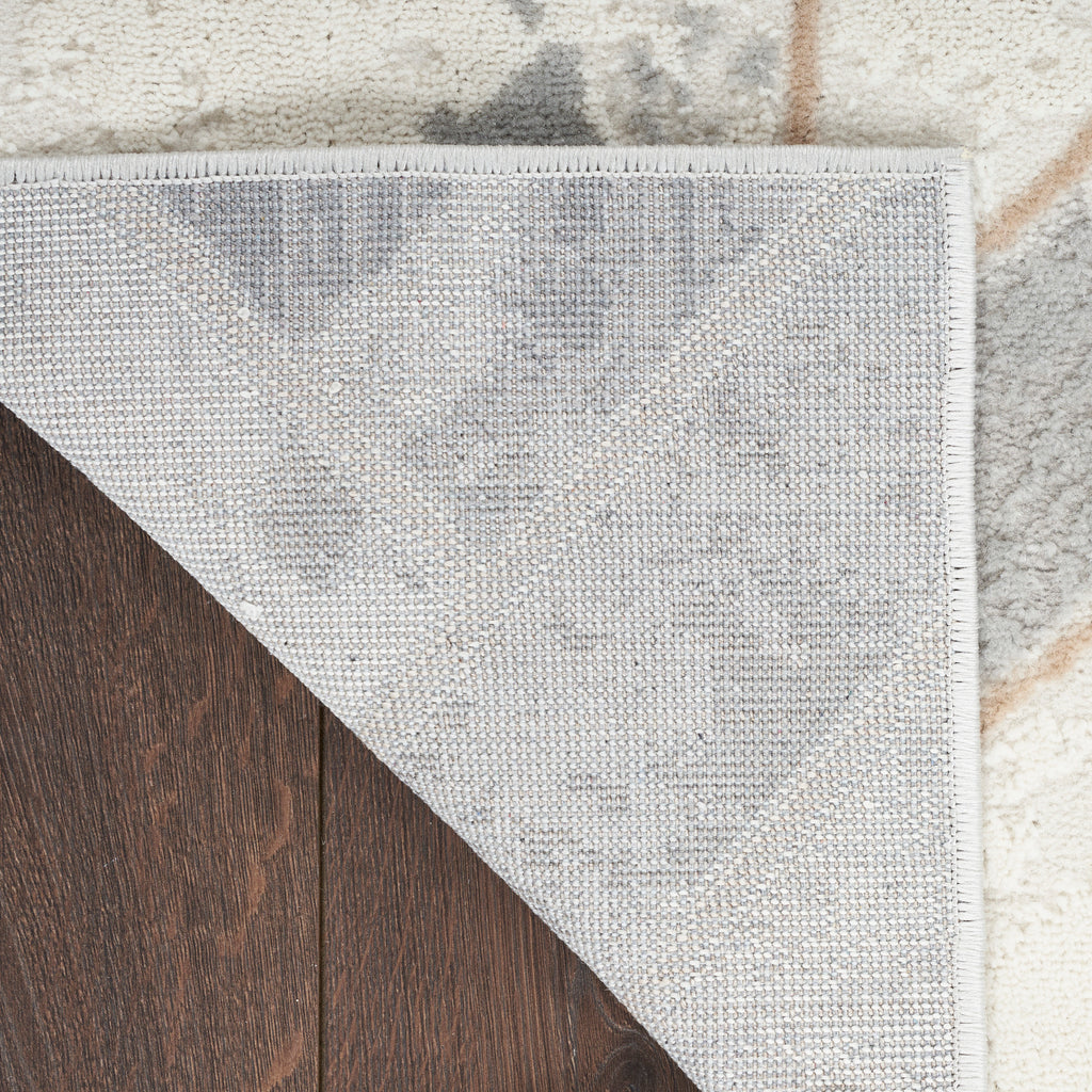 nourison elation etn11 ivory grey rug