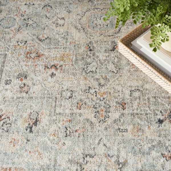 nourison oushak home ous02 light grey rug
