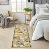 nourison aloha alh17 ivory green rug