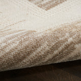 nourison serenity home srh07 mocha ivory rug