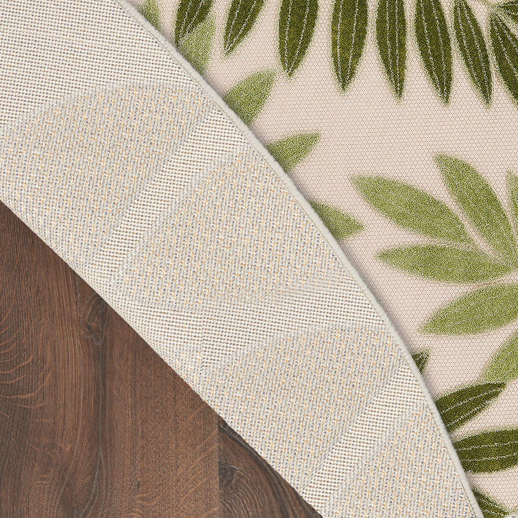 nourison aloha alh18 ivory green rug