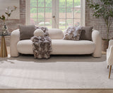 nourison cozy shimmer csh01 ivory silver rug