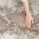 nourison desire dsr04 cream grey rug